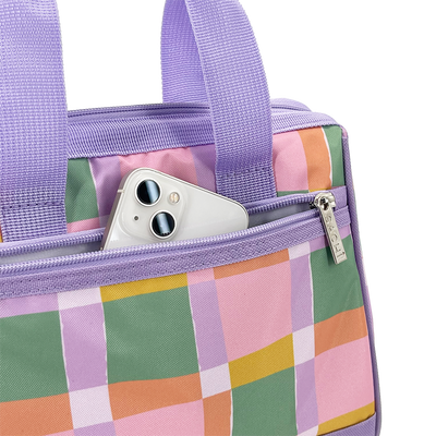 Sachi Insulated Lunch Bag - PASTEL CHECKS