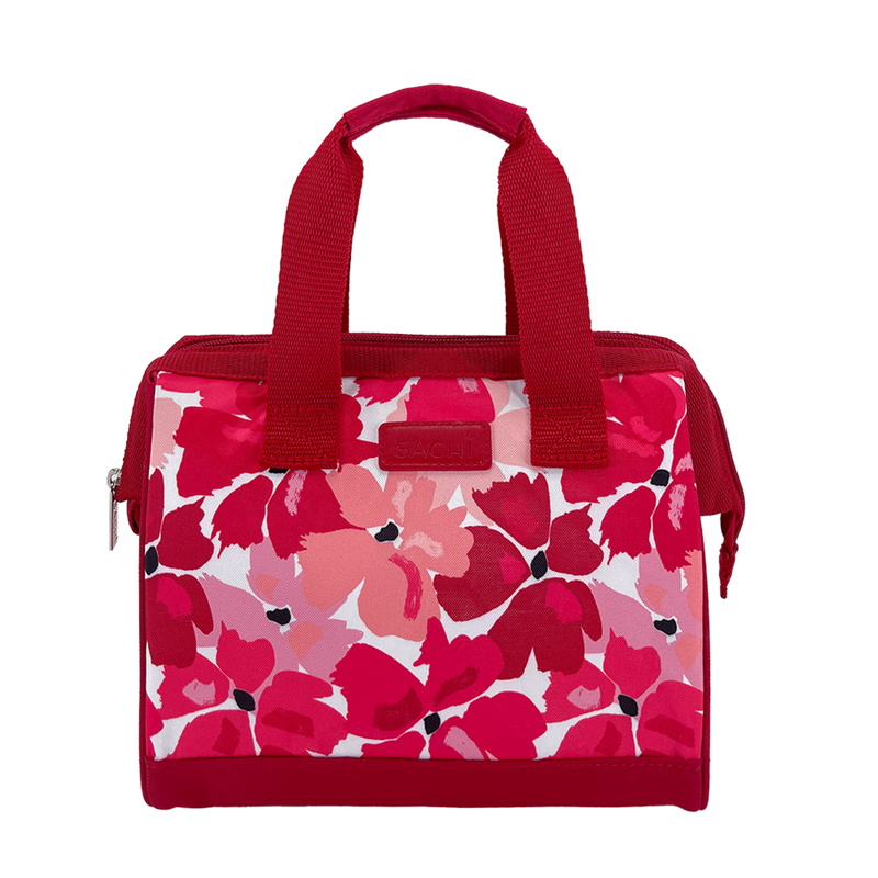 Sachi Insulated Lunch Bag - RED POPPIES