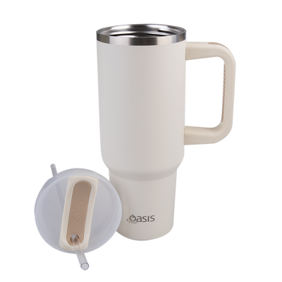 Oasis Commuter Travel Tumbler S/S Double Wall Insulated 1.2L - Alabaster