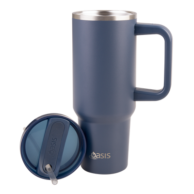 Oasis Commuter Travel Tumbler S/S Double Wall Insulated 1.2L - INDIGO