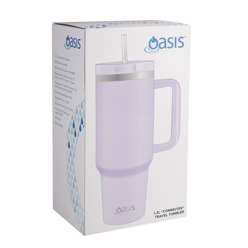 Oasis Commuter Travel Tumbler S/S Double Wall Insulated 1.2L - ORCHID