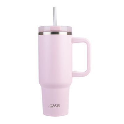 Oasis Commuter Travel Tumbler S/S Double Wall Insulated 1.2L - PINK LEMONADE