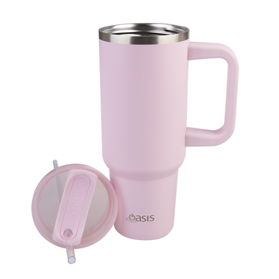 Oasis Commuter Travel Tumbler S/S Double Wall Insulated 1.2L - PINK LEMONADE