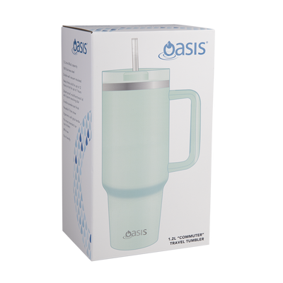 Oasis Commuter Travel Tumbler S/S Double Wall Insulated 1.2L - SEA MIST