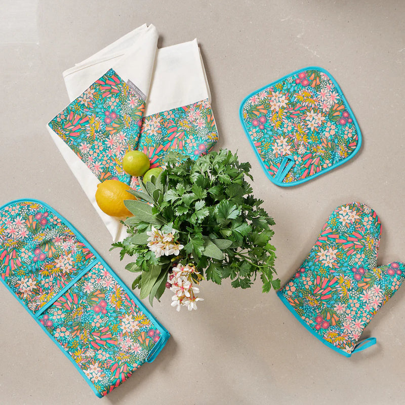 Annabel Trends - Double Oven Mitt - Cotton - Field of Flowers