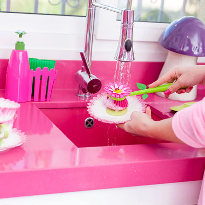 Vigar Flower Power 3pc Sink Caddy Set + Dispenser - Pink