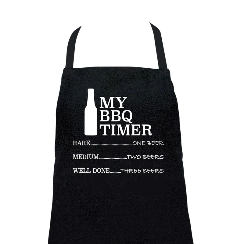 Annabel Trends - Screen Print Apron - BBQ Timer