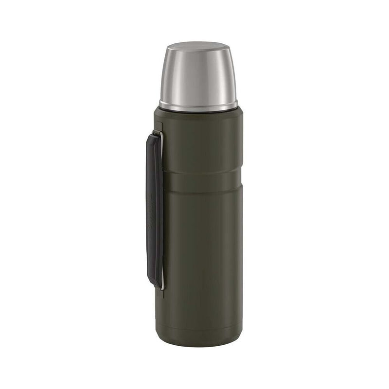 Thermos 1.2L S/King Vacuum Bottle - Army Green
