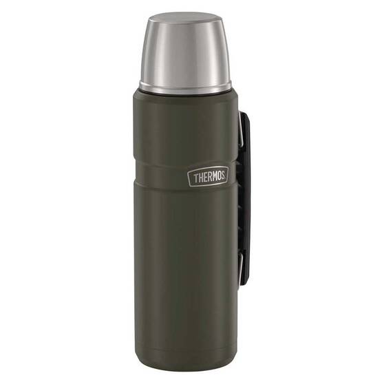 Thermos 1.2L S/King Vacuum Bottle - Army Green
