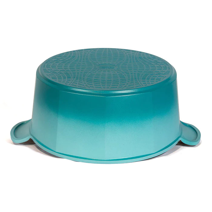 Neoflam Venn 32cm Casserole 9.60L Turquoise Induction with Glass Lid