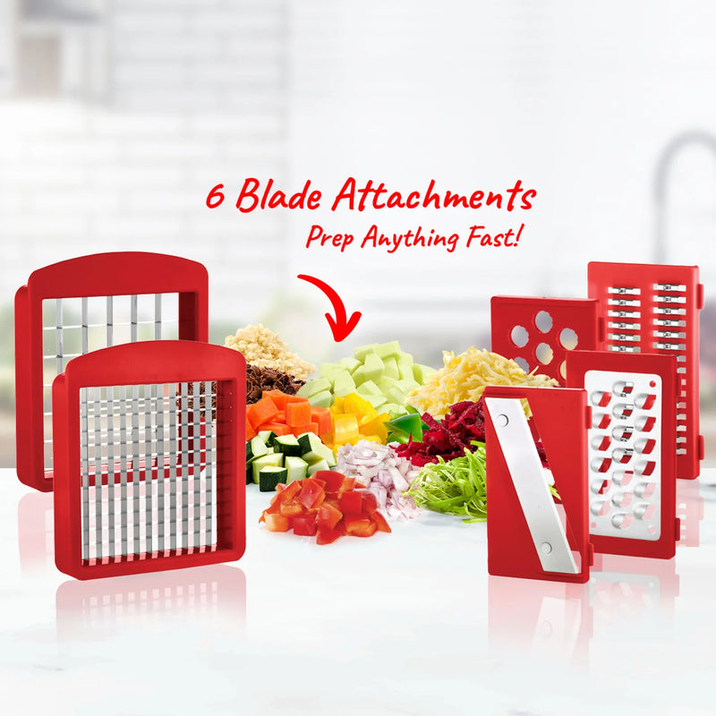 Kleva Cube Cutter - Slice, Dice, & Chop With A Compact Vegetable Cutter Buy 1 Get 1 FREE