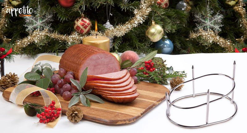 Appetito chrome Ham Stand