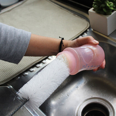 White Magic - Foam Tipped Baby Bottle Washing Brush "Made in USA"