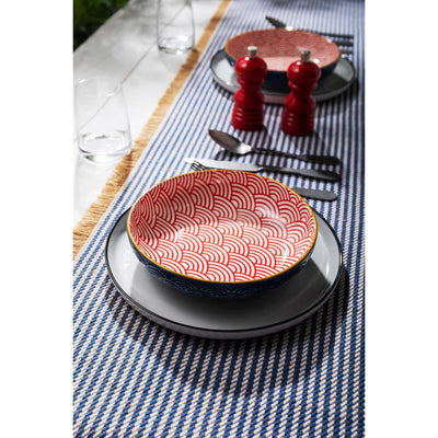 Mikasa Coupe Pasta Dinner Bowl 21cm Blue Arc
