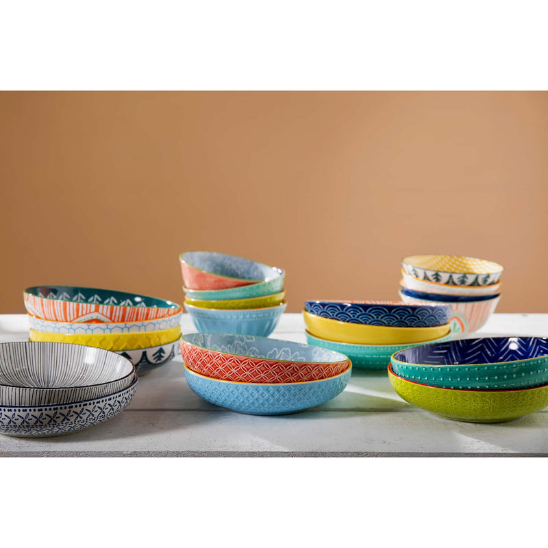 Mikasa Coupe Pasta Dinner Bowl 21cm Mixed Folk