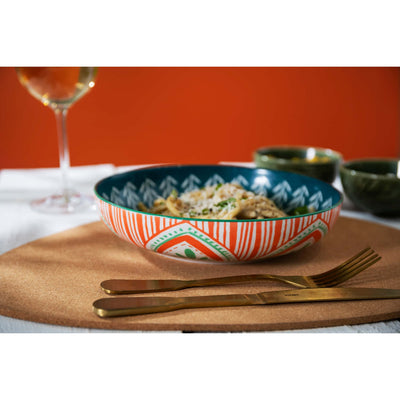 Mikasa Coupe Pasta Dinner Bowl 21cm Mixed Folk