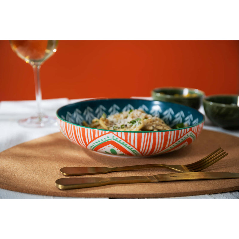 Mikasa Coupe Pasta Dinner Bowl 21cm Mixed Folk