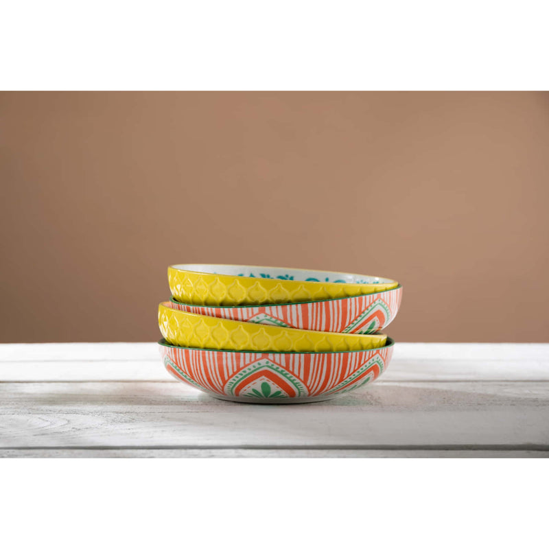 Mikasa Coupe Pasta Dinner Bowl 21cm Mixed Folk