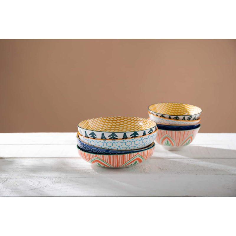 Mikasa Coupe Pasta Dinner Bowl 21cm Mixed Folk