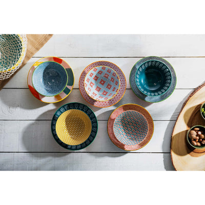 Mikasa Coupe Pasta Dinner Bowl 21cm Geometric Line