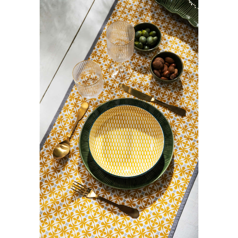 Mikasa Coupe Pasta Dinner Bowl 21cm Green Leaf