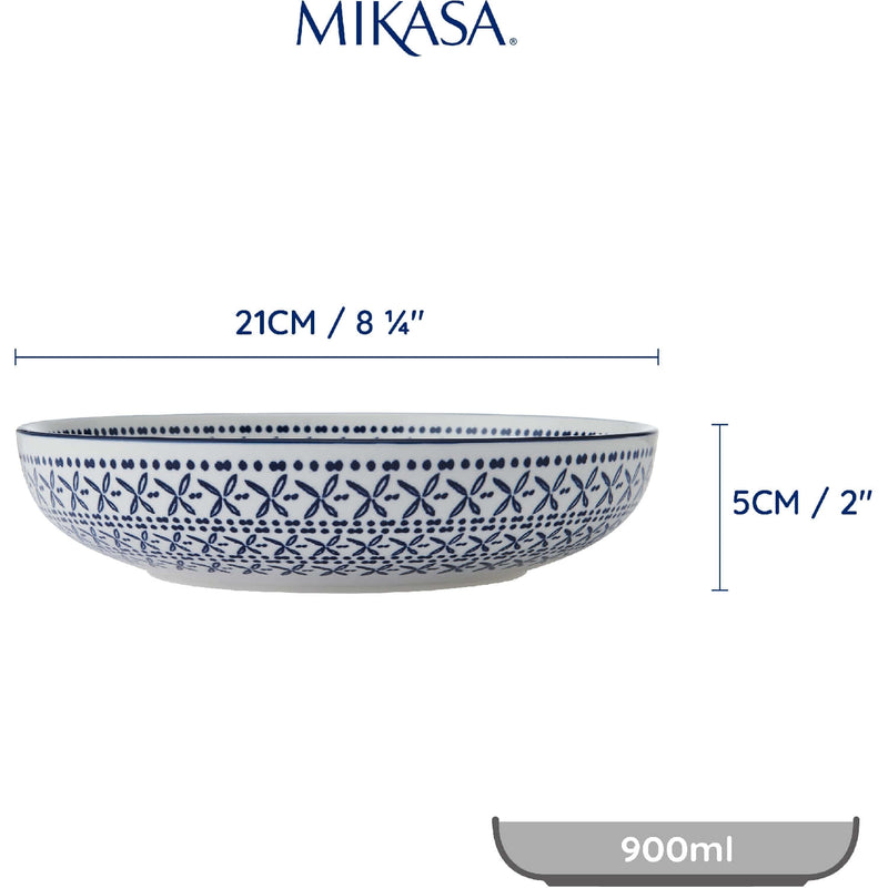 Mikasa Coupe Pasta Dinner Bowl 21cm Mediterranean