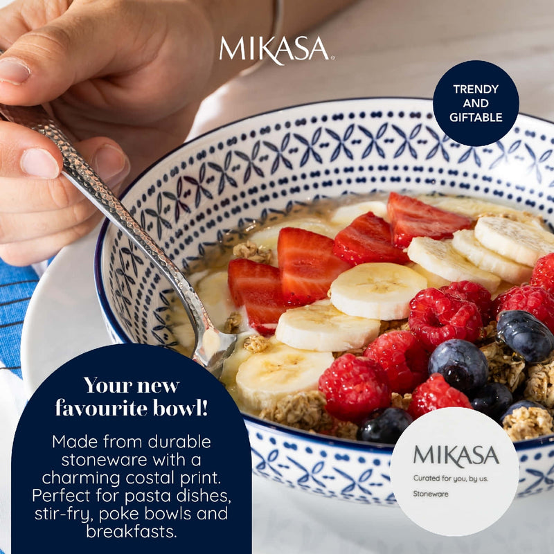 Mikasa Coupe Pasta Dinner Bowl 21cm Mediterranean