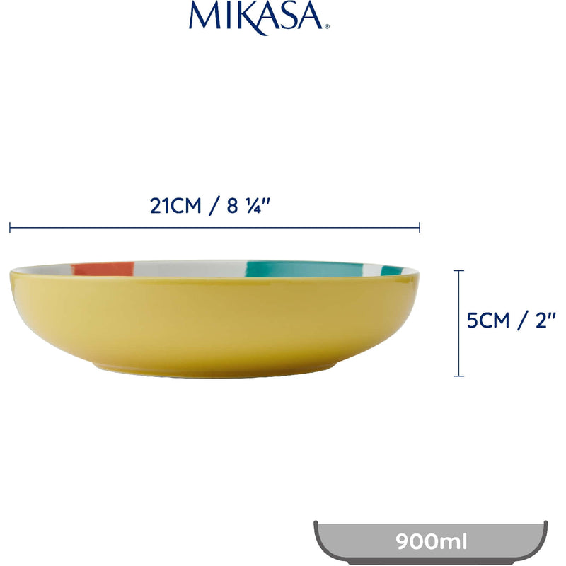 Mikasa Coupe Pasta Dinner Bowl 21cm Abstract