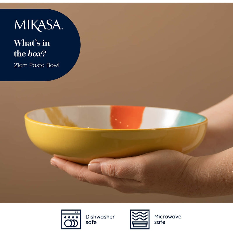 Mikasa Coupe Pasta Dinner Bowl 21cm Abstract