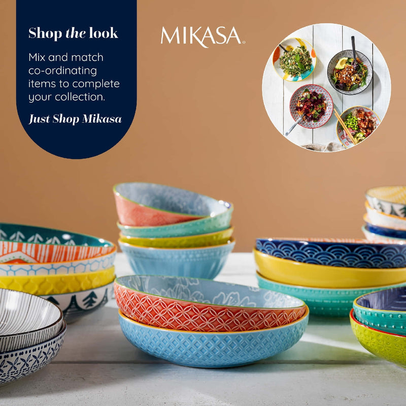 Mikasa Coupe Pasta Dinner Bowl 21cm Abstract
