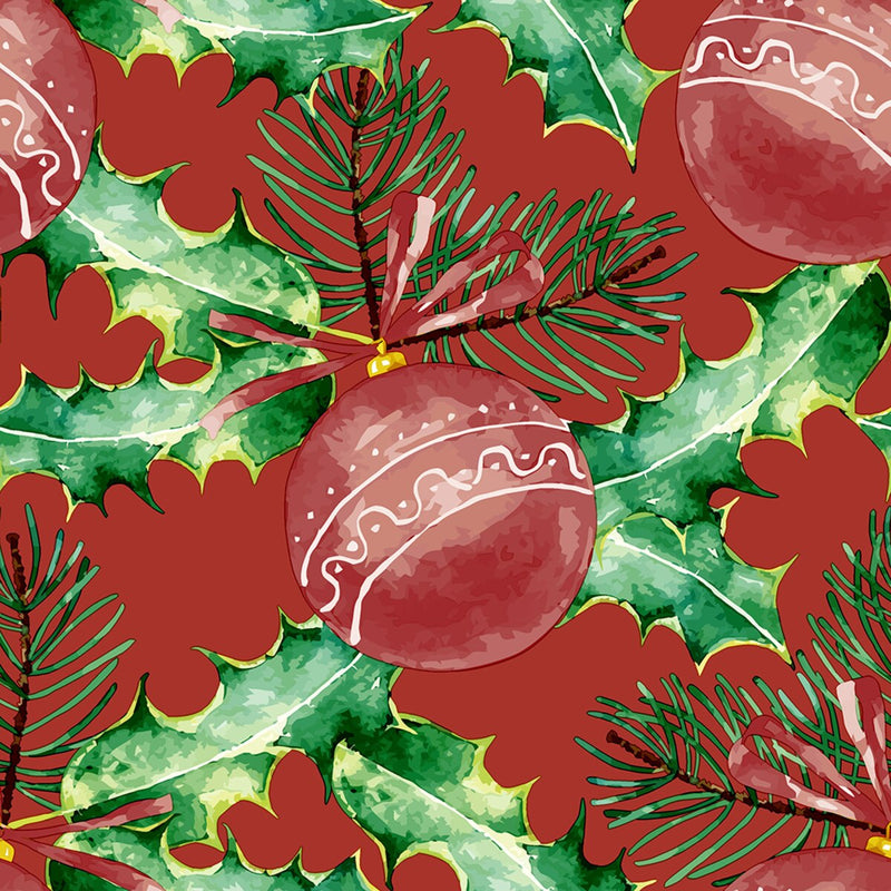 PAPER+DESIGN LUNCHEON NAPKINS - BAUBLES IN RED  "MADE IN GERMANY"