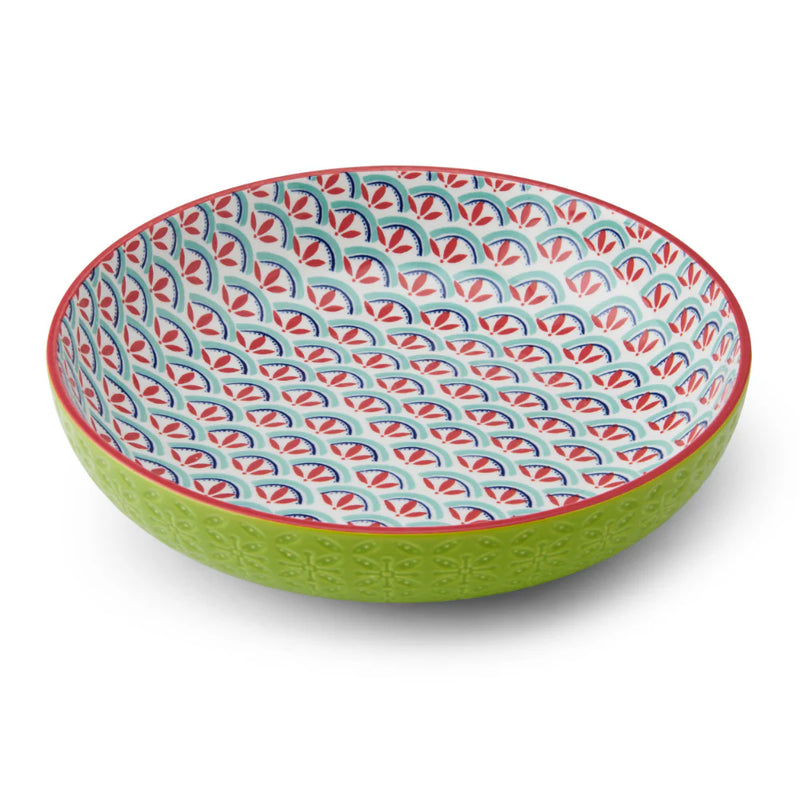 Mikasa Coupe Pasta Dinner Bowl 21cm Geometric Line
