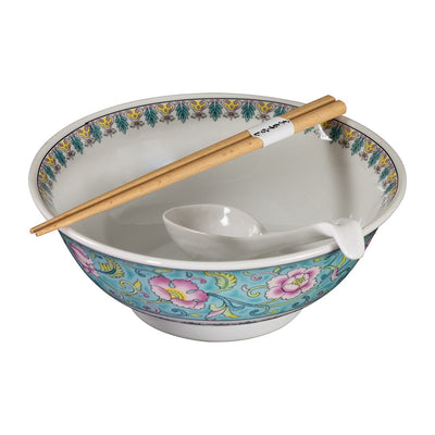 Omotenashi CHUKA Tea Garden|Gift|1 Ramen Bowl with Chopsticks & Spoon "Made and designed in Japan"