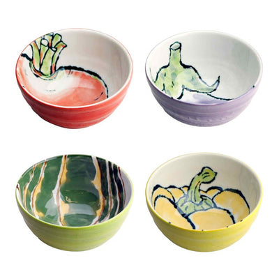 Omotenashi ETEGAMI Veggie Set 4 Bowls "Made in Japan"