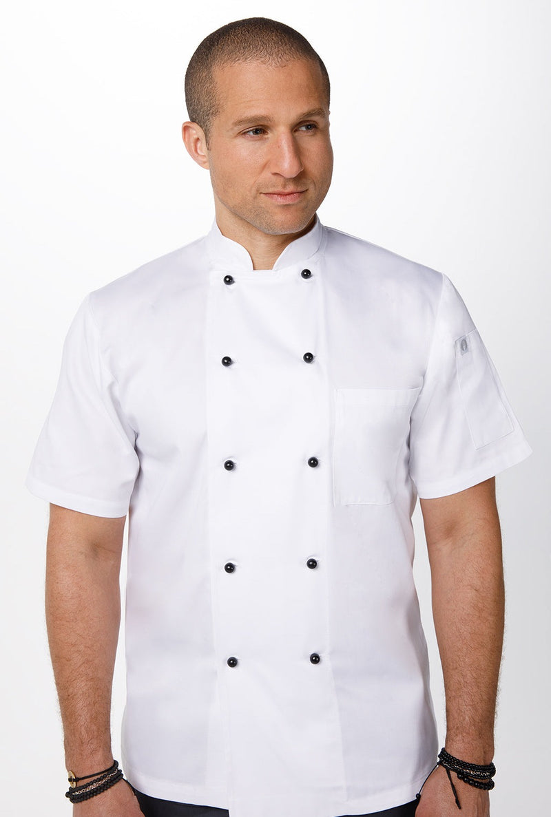 Chef Works Macquarie Short Sleeved Chef Jacket - White