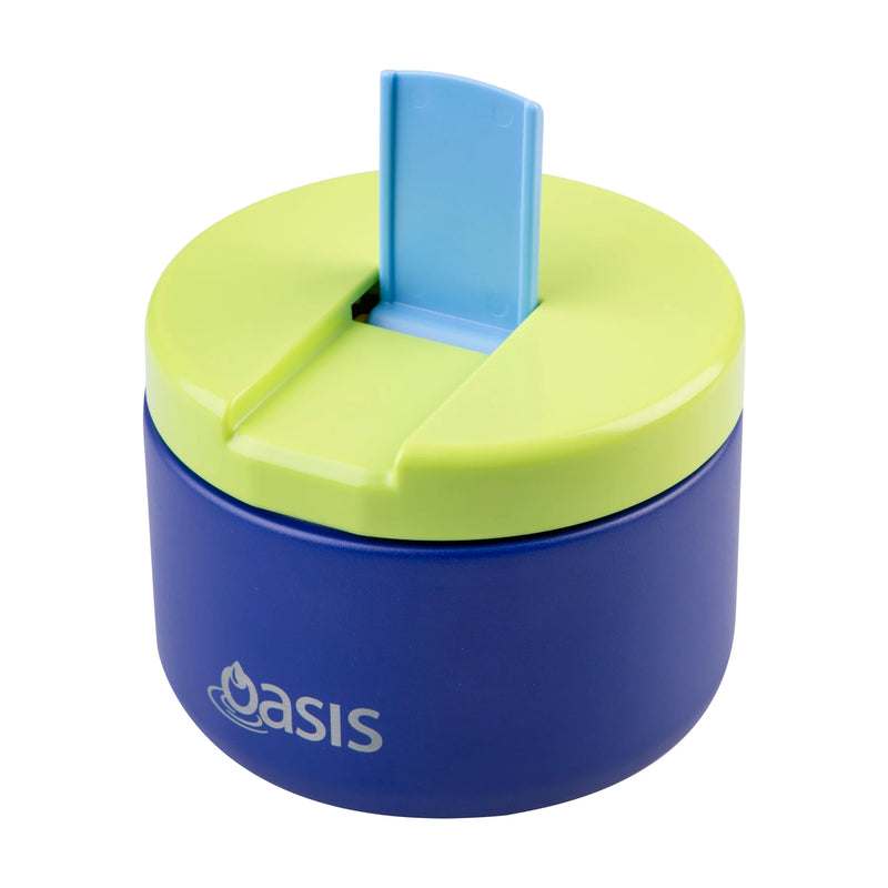 Oasis S/S Double Wall Insulated Food Flask 300ml "PEACOCK BLUE"