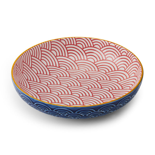 Mikasa Coupe Pasta Dinner Bowl 21cm Blue Arc
