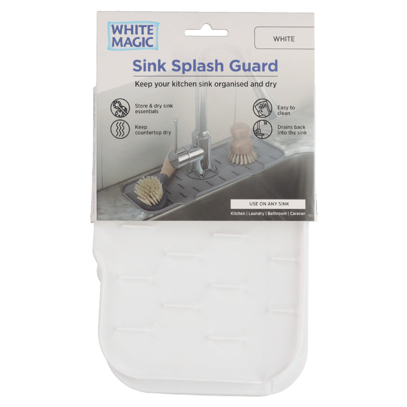 White Magic Sink Splash Guard White