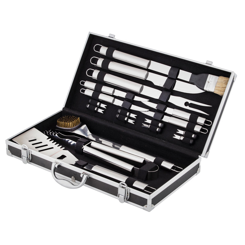 Maverick BBQ Tool Set 18pcs Stainless Steel 26x48x8cm