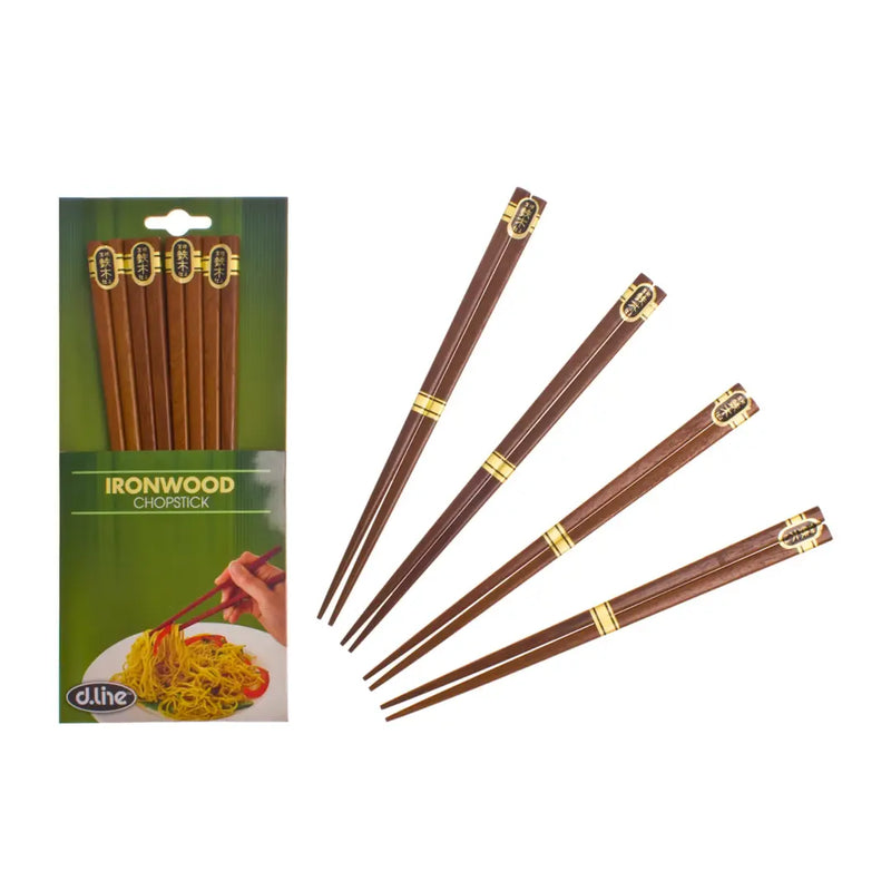 D.LINE IRONWOOD CHOPSTICKS SET 4