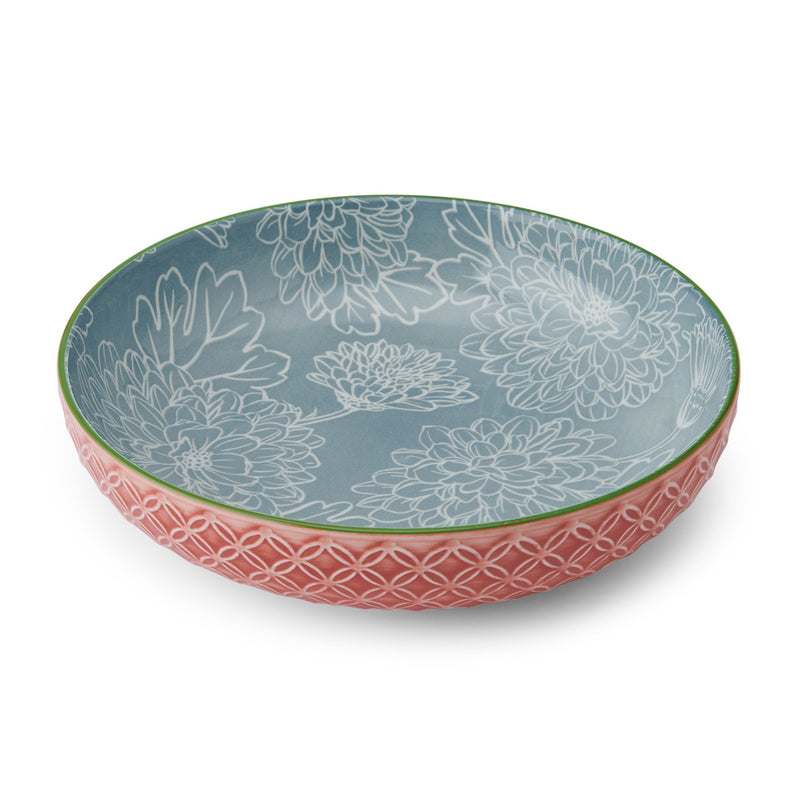 Mikasa Coupe Pasta Dinner Bowl 21cm Geometric Leaf