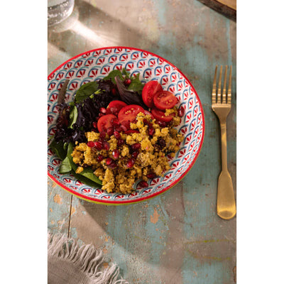 Mikasa Coupe Pasta Dinner Bowl 21cm Geometric Line