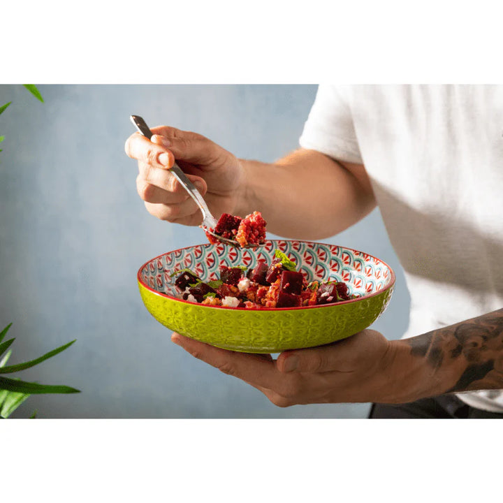 Mikasa Coupe Pasta Dinner Bowl 21cm Geometric Line – STEEL GLASS