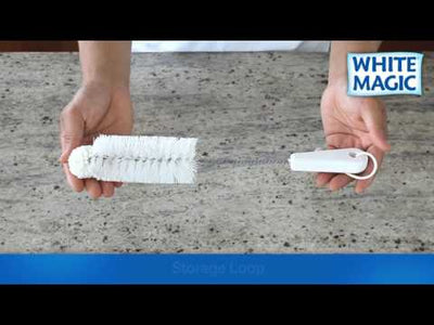 White Magic - Foam Tipped Baby Bottle Washing Brush "Made in USA"