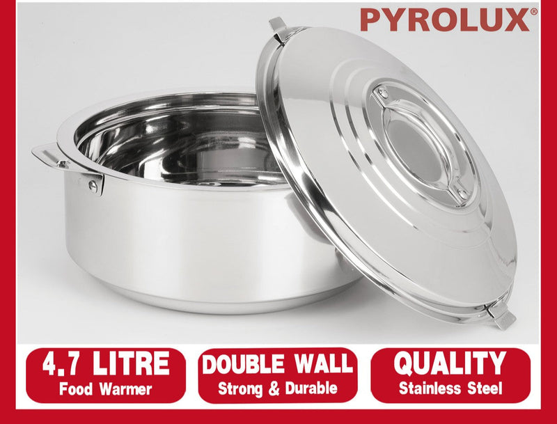 PYROLUX Stainless Steel Food Warmer 4.7L