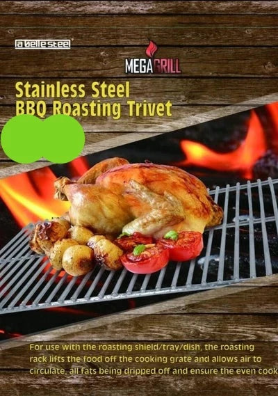 MEGAGRILL - S/S BBQ Roasting Rack 30.5X20 cm