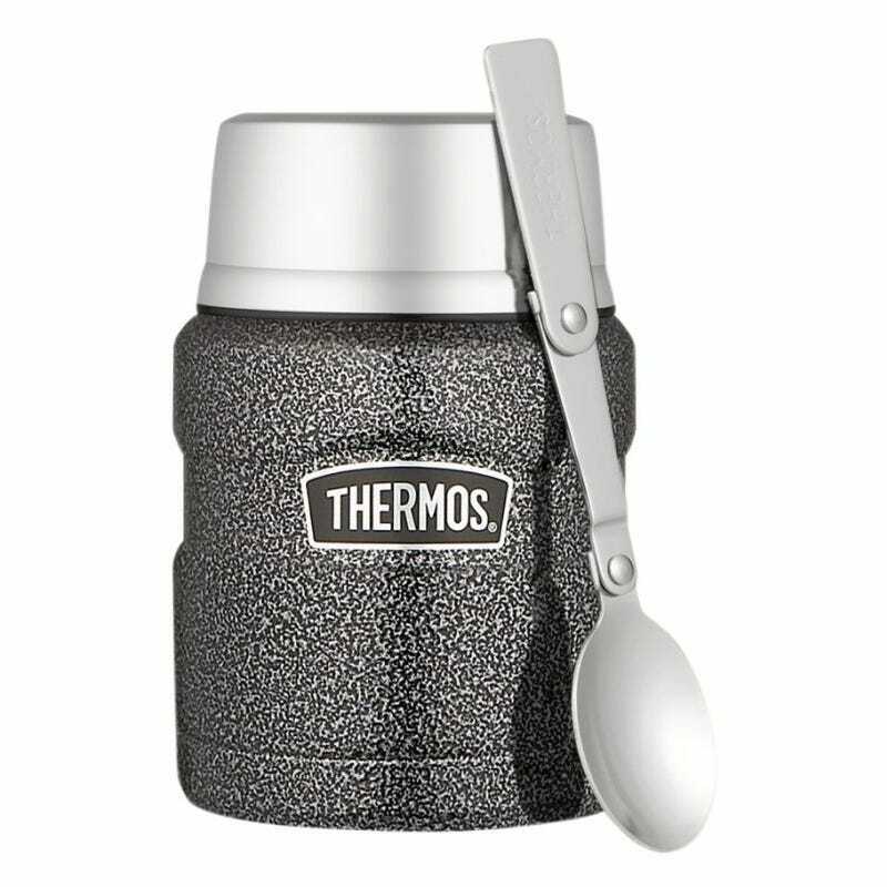 Thermos Stainless King Insulated Food Jar 470ml Hammertone