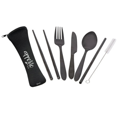 Appetito - 6 Piece Stainless Steel Traveller's Cutlery Set