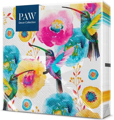 PAW Napkin, Pack of 20 (Hummingbird) - 33x33c