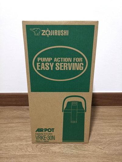 Zojirushi Glass Liner Vacuum Insulated Air Pot 3 L- Mint Gray "Made in Japan"
